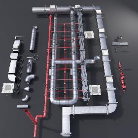 Pipe Ceiling 3D model